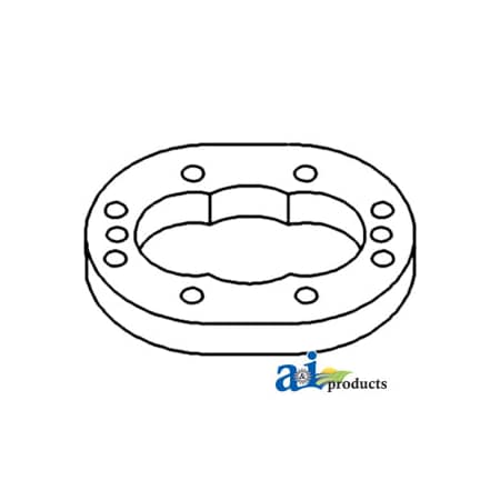 A & I Products Gear Plate, Hydraulic Pump 6" x1.9" x5.9" A-70254195